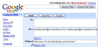 Blindkopie mit Gmail/Google Mail versenden.