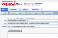 Blindkopie mit Yahoo! Mail versenden.